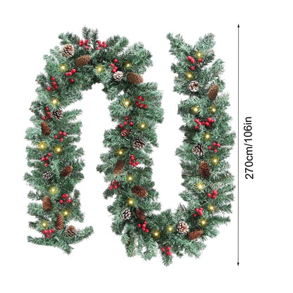 EVERBRIGHT GARLAND – Illuminated Christmas Garland with Timer Function