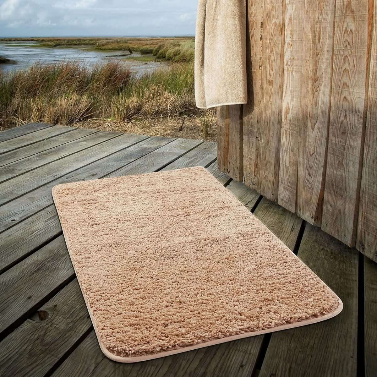 Softura ComfortMat | Fluffy Microfiber Bath Mat | Quick Drying & Non-Slip | Luxurious Bath Rug for Home