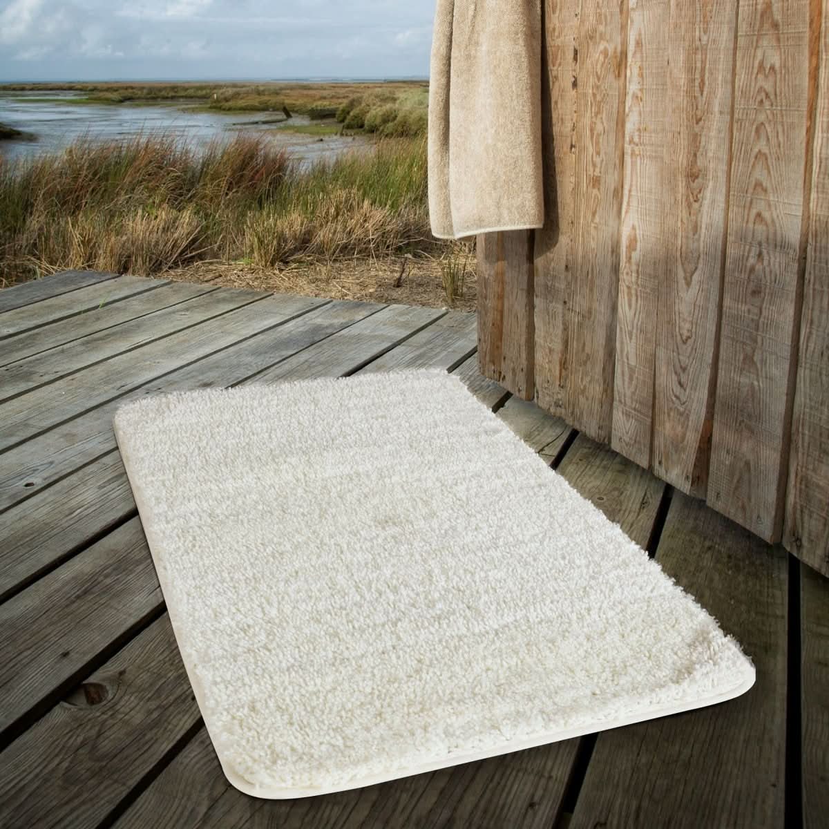 Softura ComfortMat | Fluffy Microfiber Bath Mat | Quick Drying & Non-Slip | Luxurious Bath Rug for Home