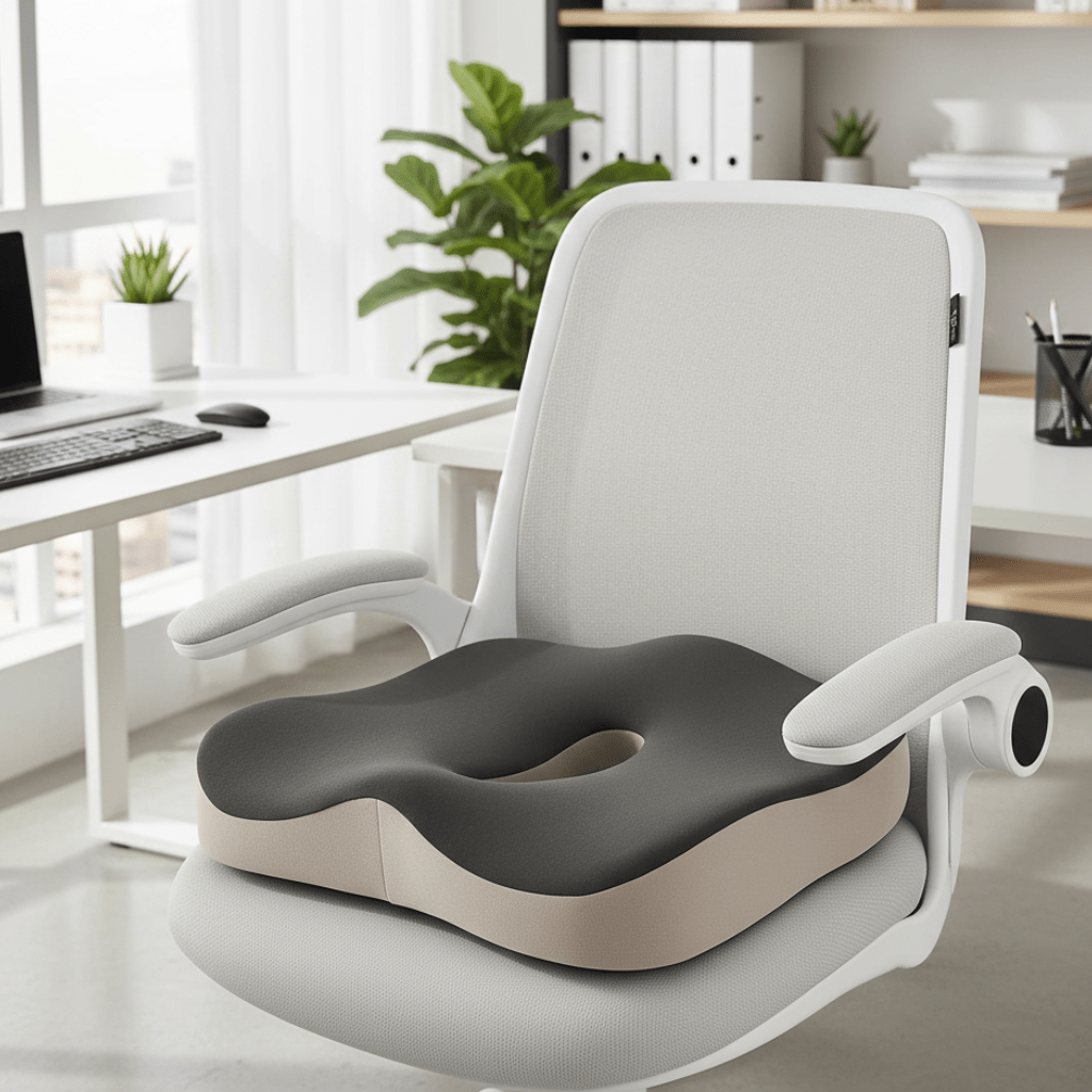 PINEALIGN – Office seat cushion with memory foam lumbar support