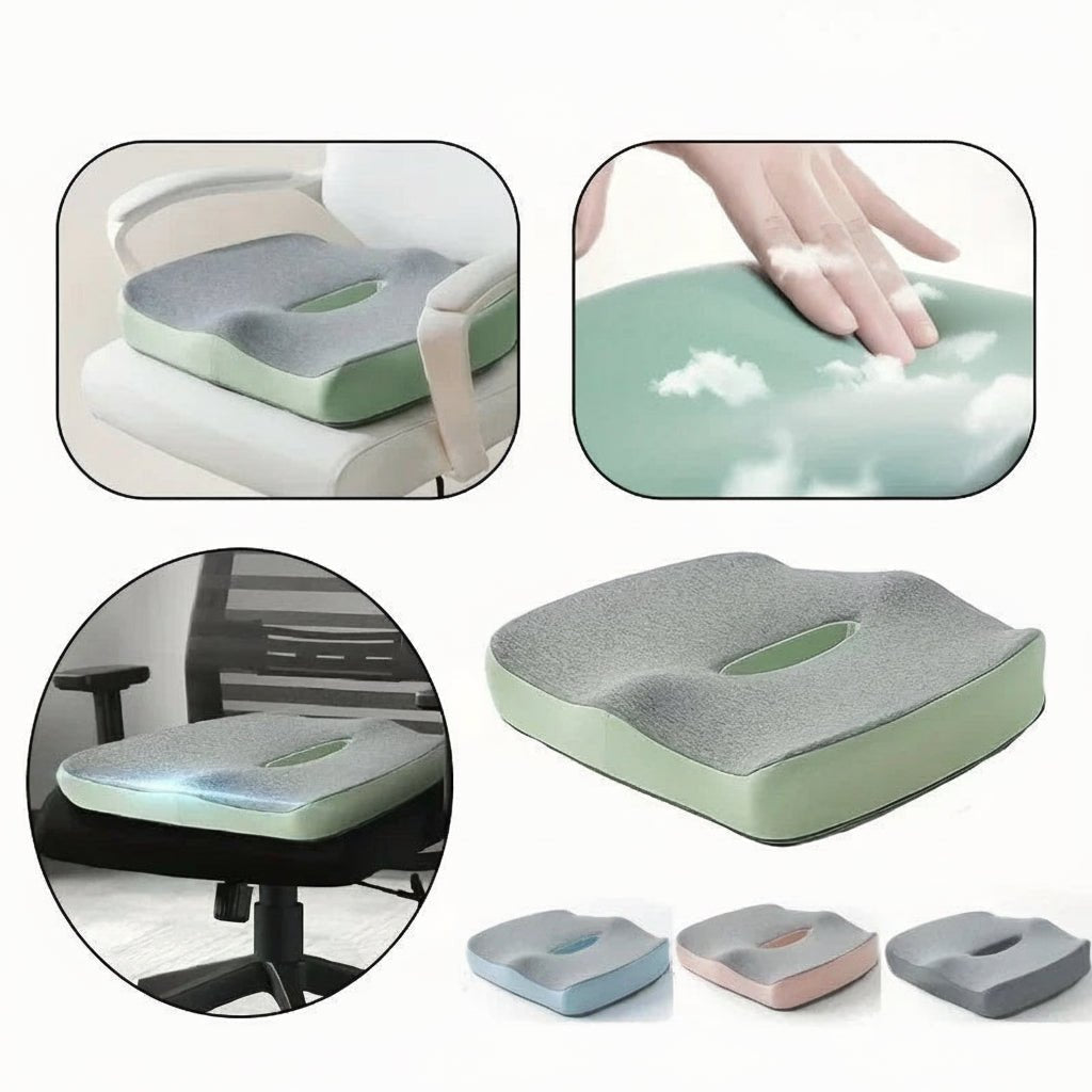 PINEALIGN – Office seat cushion with memory foam lumbar support