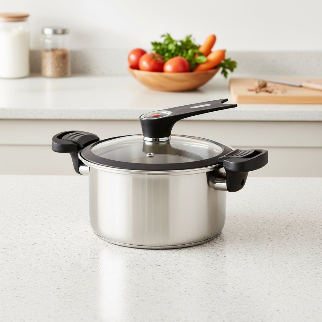 MULTICOOK – Stainless Steel Micro Steam Pressure Cooker for Soups & Stews