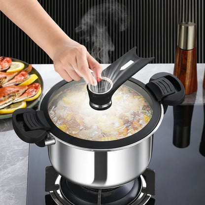 MULTICOOK – Stainless Steel Micro Steam Pressure Cooker for Soups & Stews