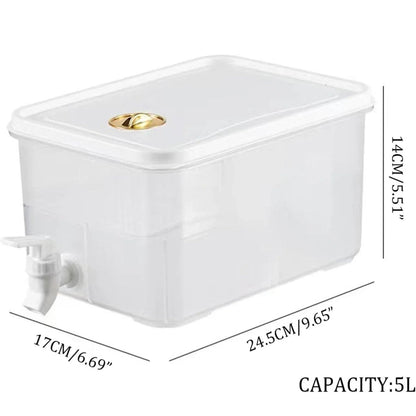 FLOWEASE – 5L Cold Water Dispenser with Leak-Proof Easy-Pour Tap