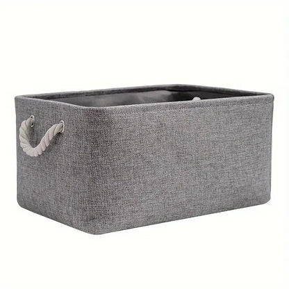 CLEANLIN – Environmentally Friendly Storage Basket Made of Linen Fabric for Bedroom & Living Room