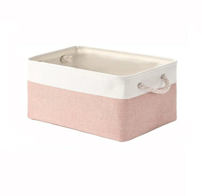 CLEANLIN – Environmentally Friendly Storage Basket Made of Linen Fabric for Bedroom & Living Room