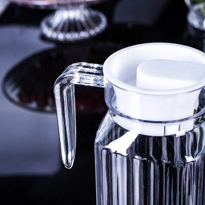 POURJOY – 1.1L Plastic Juice Jug with Durable Construction and Ergonomic Handle