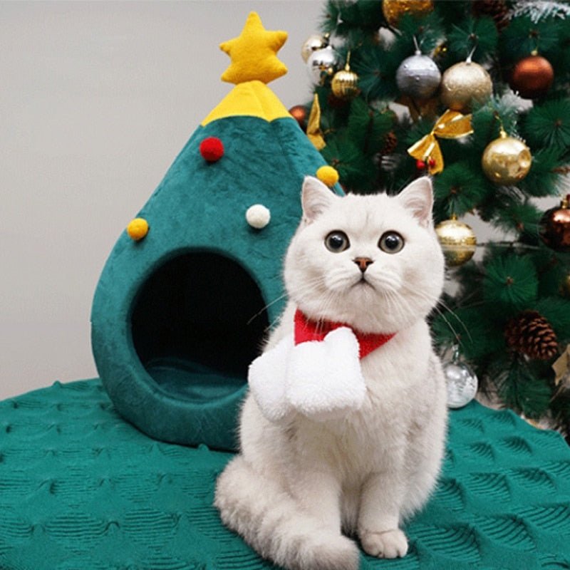 CATYPINE – Christmas Tree Cat Bed for a Cozy Winter Experience