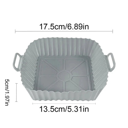 HEISSLUFTPRO – Silicone Insert for the Air Fryer with Handles for Clean, Safe Cooking