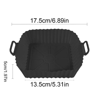 HEISSLUFTPRO – Silicone Insert for the Air Fryer with Handles for Clean, Safe Cooking