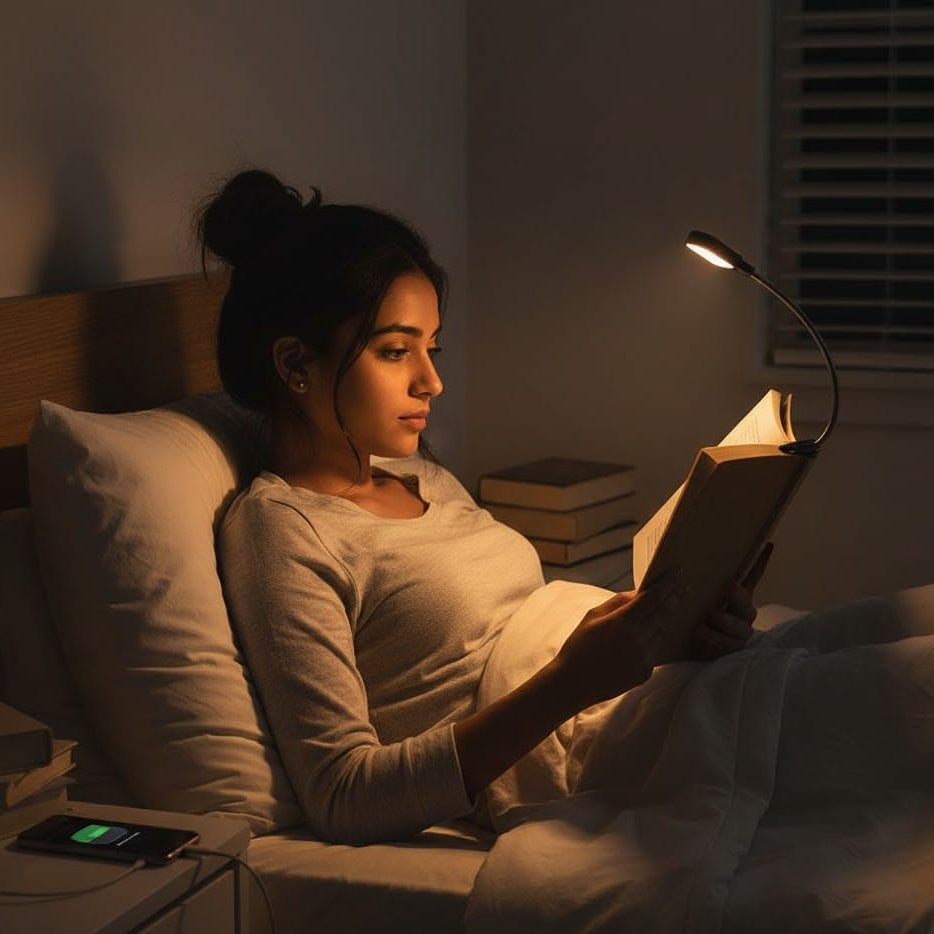 LITFLEX – Flexible LED Reading Light with 3 Color Modes & USB Charging