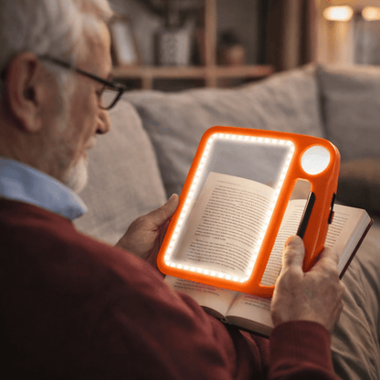 SEHKOMFORT – Rechargeable Handheld Magnifier with 5x and 10x Magnification
