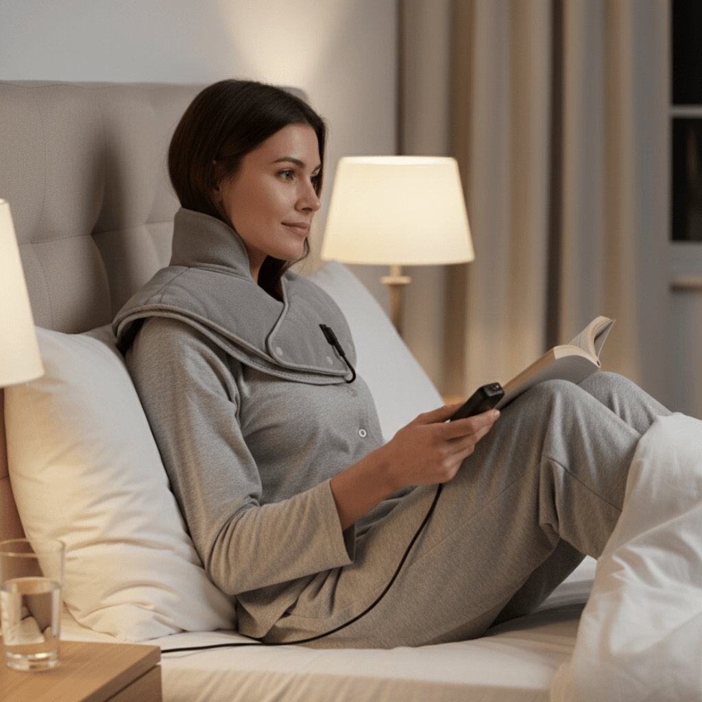 PULSEHEAT – USB Neck Massager with Variable Heat Mode & Vibration Relaxation