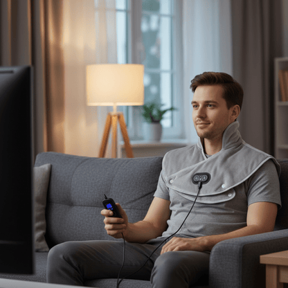 PULSEHEAT – USB Neck Massager with Variable Heat Mode & Vibration Relaxation