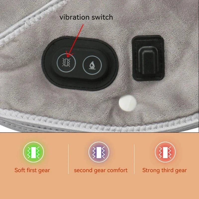 PULSEHEAT – USB Neck Massager with Variable Heat Mode & Vibration Relaxation