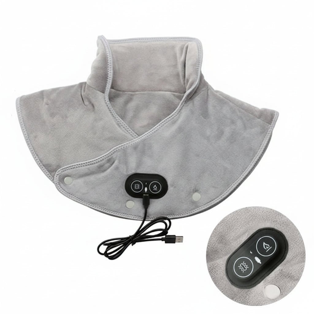 PULSEHEAT – USB Neck Massager with Variable Heat Mode & Vibration Relaxation