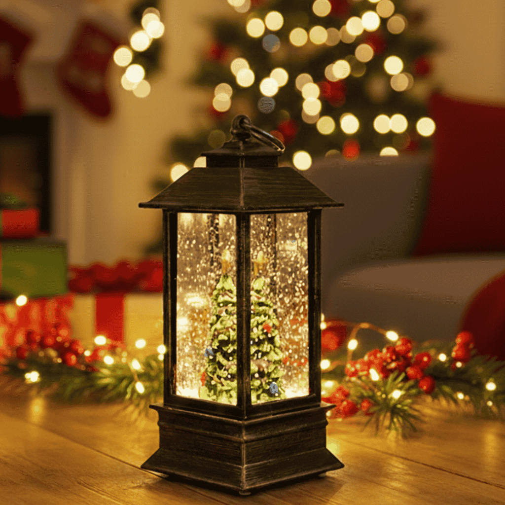TIMELIGHT – Retro Lantern with Warm Light & Integrated Holiday Timer