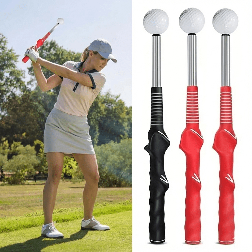 SWINGTICK – Retractable Golf Swing Trainer with Click Feedback