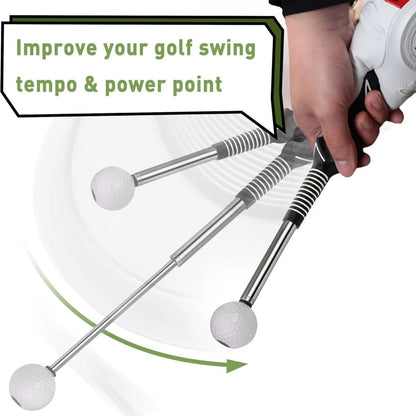 SWINGTICK – Retractable Golf Swing Trainer with Click Feedback