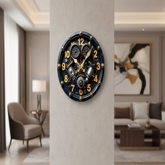 STILLA NORDLY – Silent Wooden Wall Clock for Home and Office Decoration