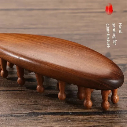 CALMROOT – Rosewood Massage Comb for Scalp Stimulation & Relaxation