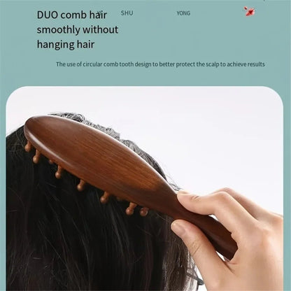 CALMROOT – Rosewood Massage Comb for Scalp Stimulation & Relaxation