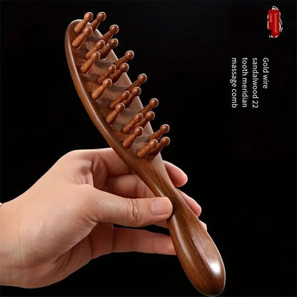 CALMROOT – Rosewood Massage Comb for Scalp Stimulation & Relaxation