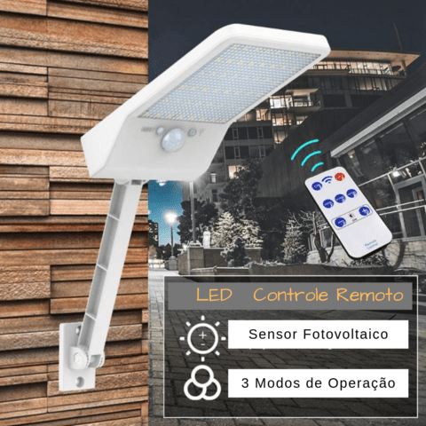 LumiGuard solar spotlight - LED outdoor light with motion sensor & remote control