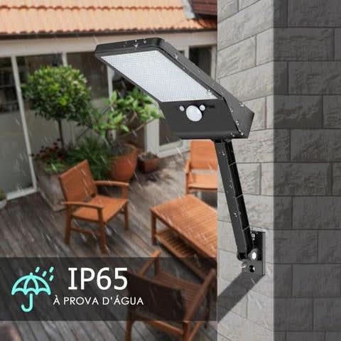 LumiGuard solar spotlight - LED outdoor light with motion sensor & remote control