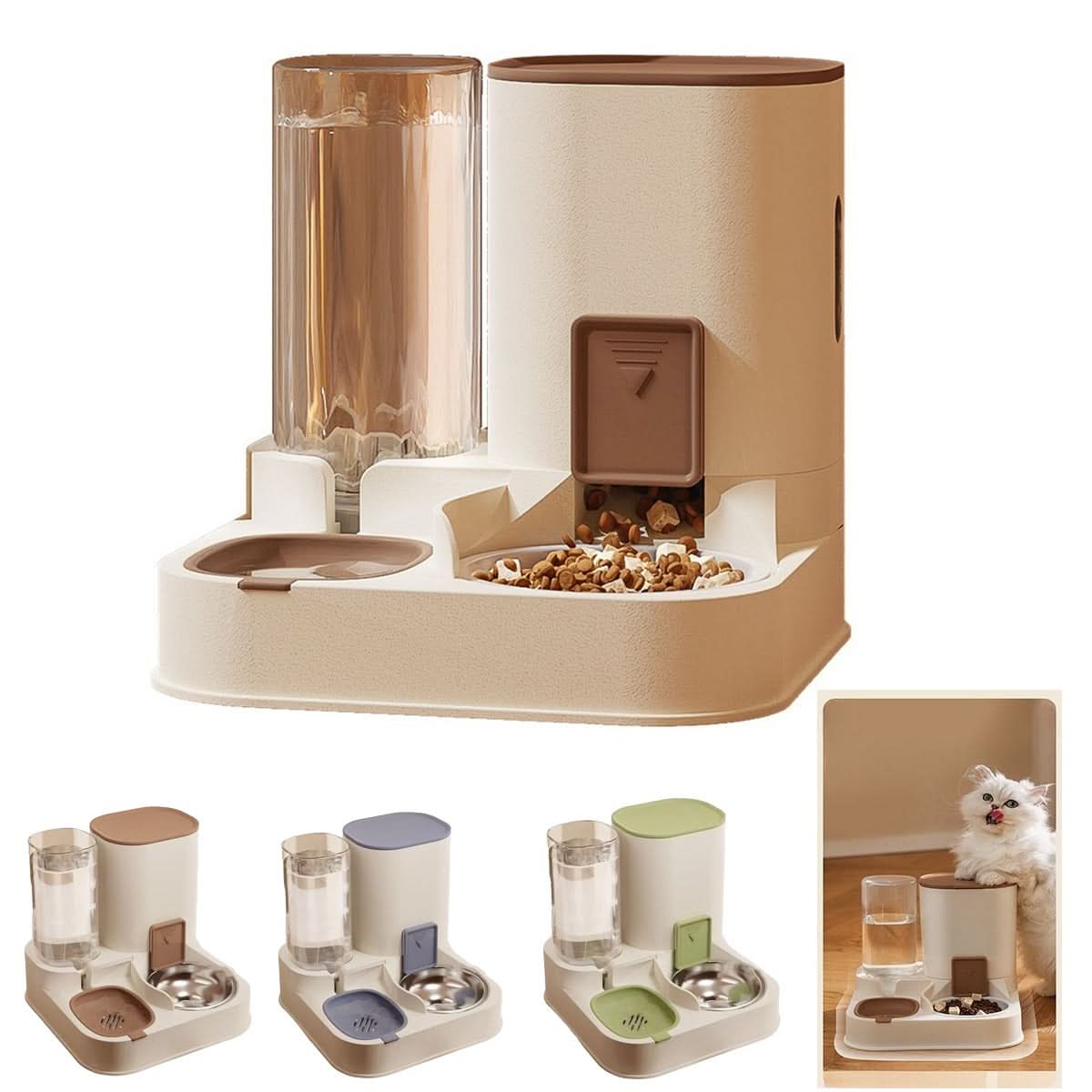 VITAFOUNT – Automatic Food & Water Dispenser for Pets