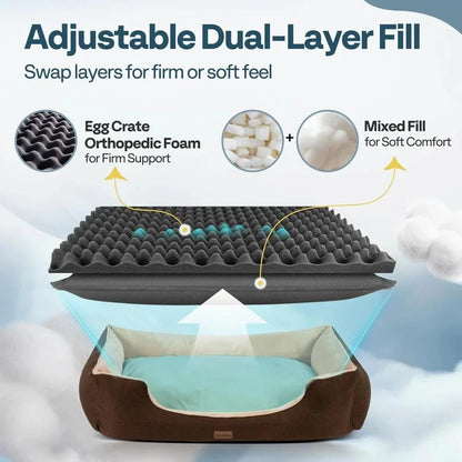 FURLINE – Waterproof Dog Bed made of Memory Foam