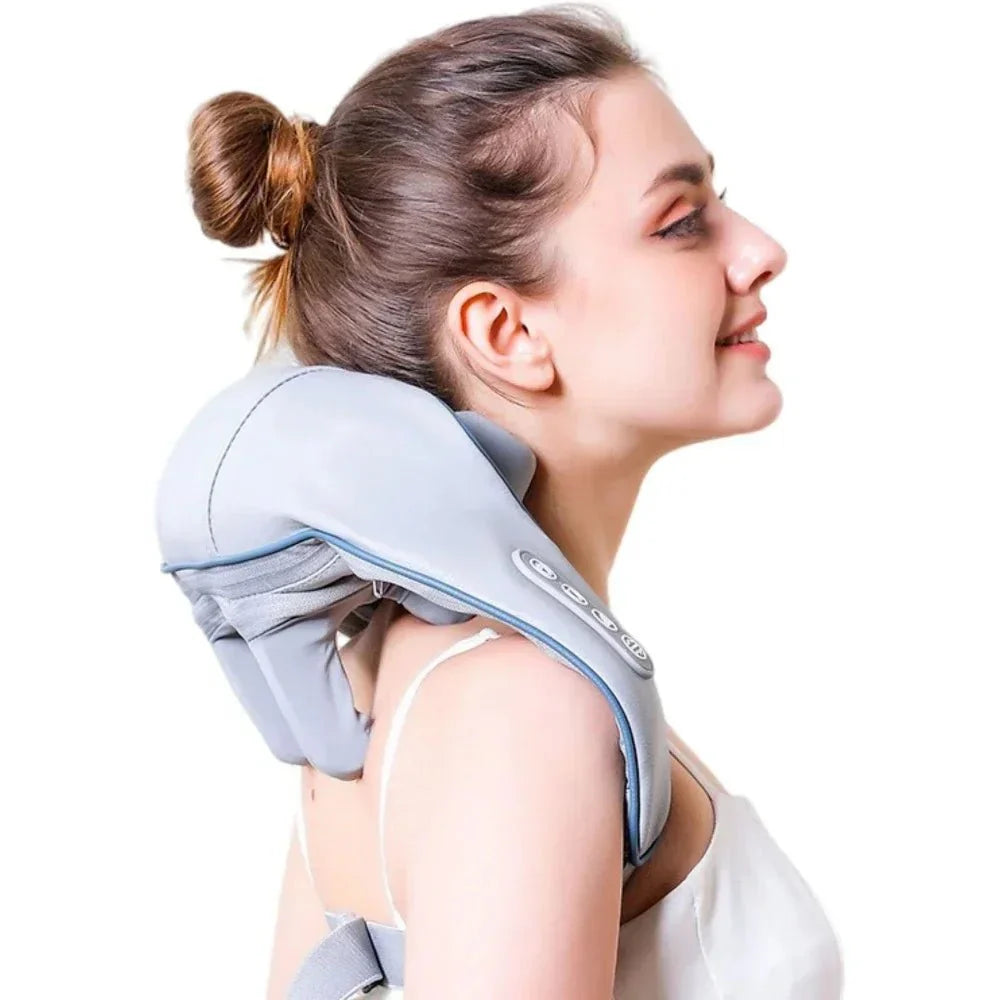 TRAPESHIELD – Electric Shiatsu Neck & Trapezius Muscle Massager for Deep Pressure