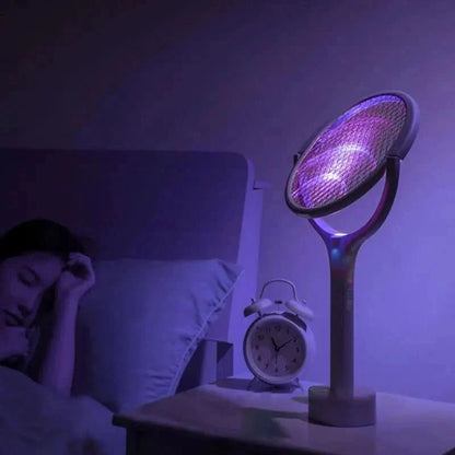 ZapGuard Mosquito Zapper - 5-in-1 mosquito repellent with insect swatter & LED lamp