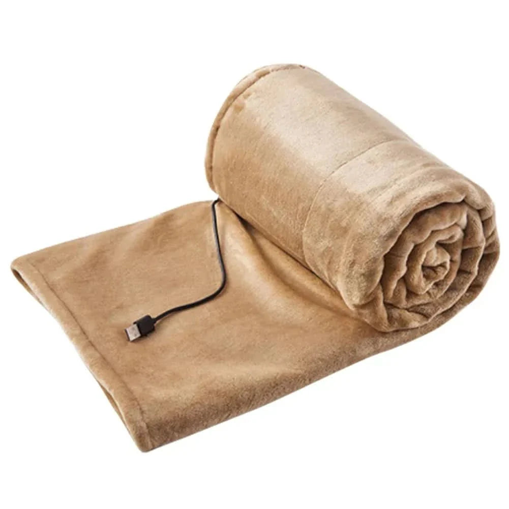 HeatEase USB Blanket - Portable heating blanket with 3 levels for travelling & at home