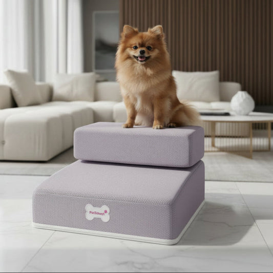 DOGSTEP PRO - Luxury dog steps for safe access to couch & bed