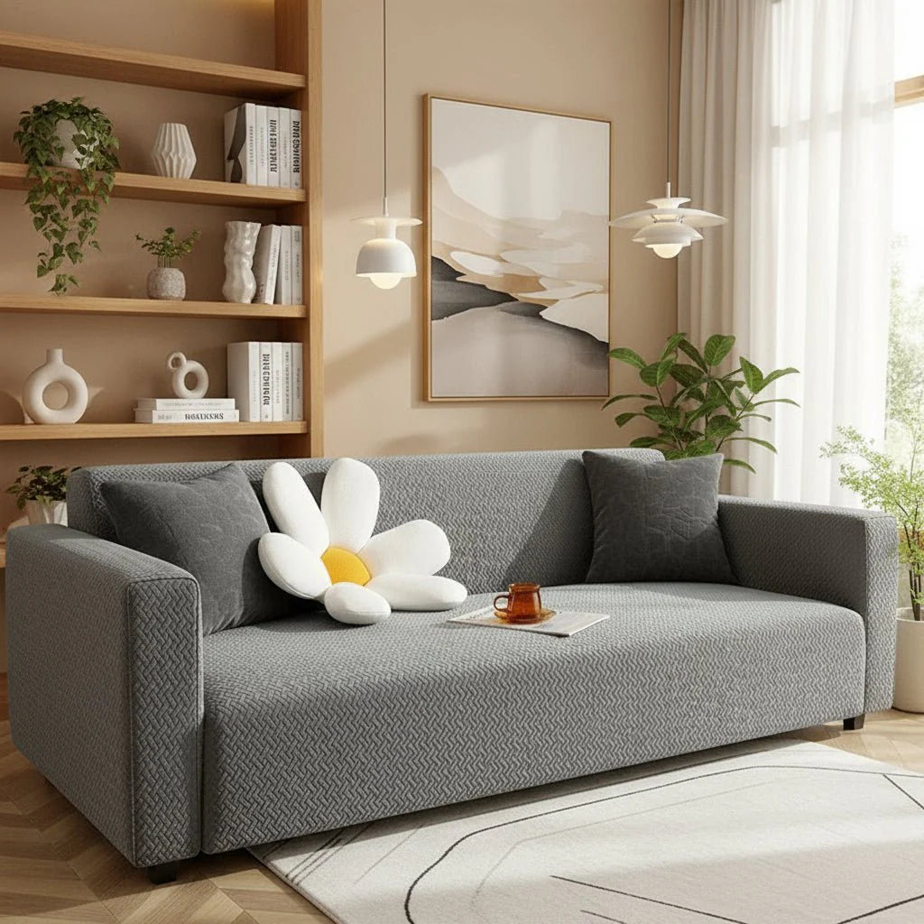 RELAXIO – Elastic sofa cover for living room seating furniture