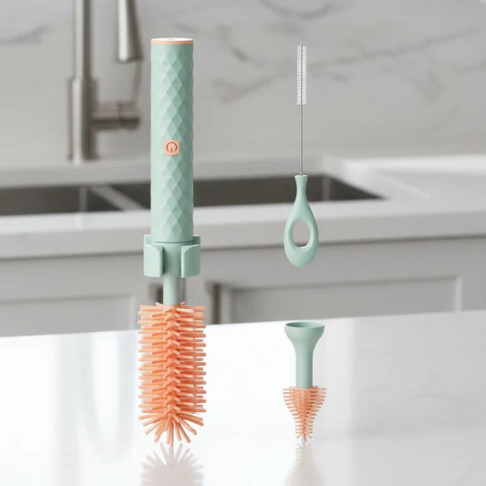 SmartBrush bottle cleaner - automatic cleaning with silicone bristles for stress-free everyday life