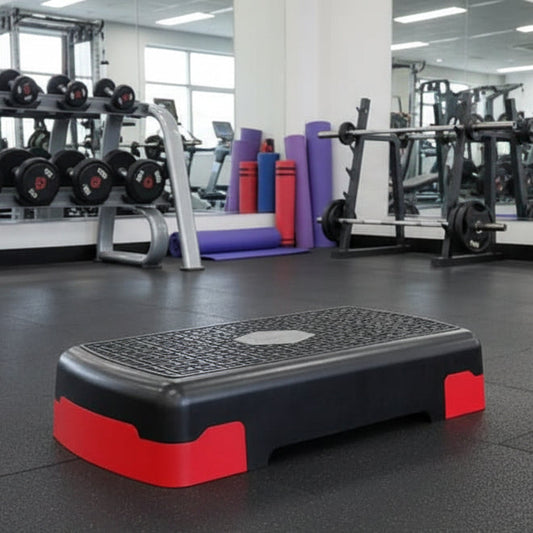 Adjustable Fit Step - Adjustable fitness stepper for versatile home workouts