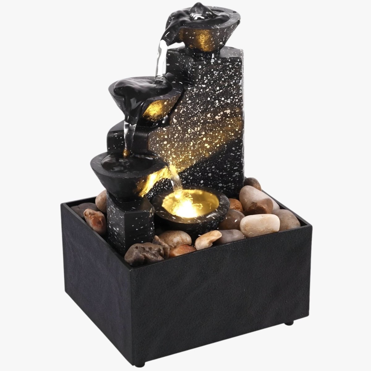 Waterfall fountain - calming & compact for a relaxed atmosphere
