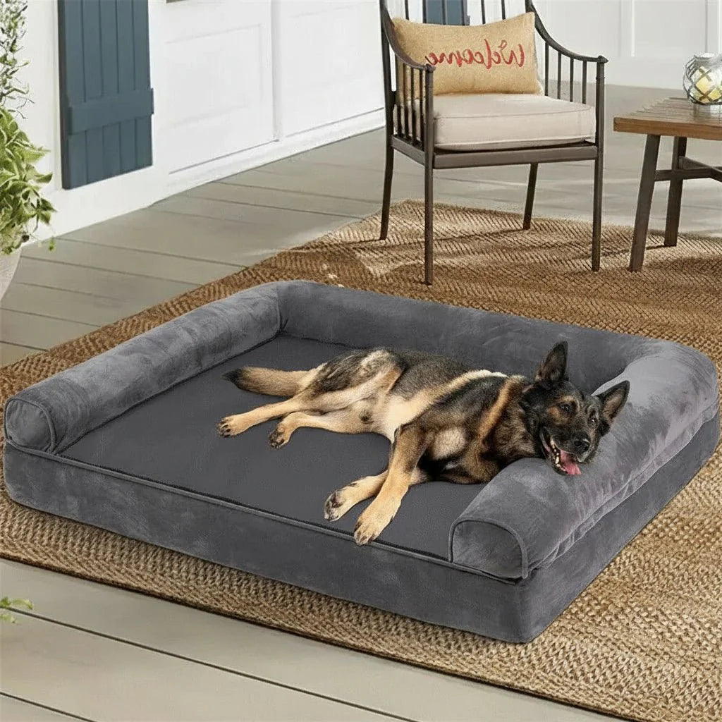 ZENHAVEN – Orthopedic dog bed made of memory foam with water-repellent cover & plush comfort