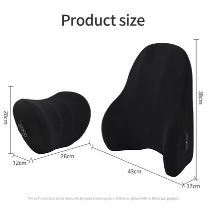 VIBRAREST – Electric Neck & Lumbar Support Cushion for Car & Office