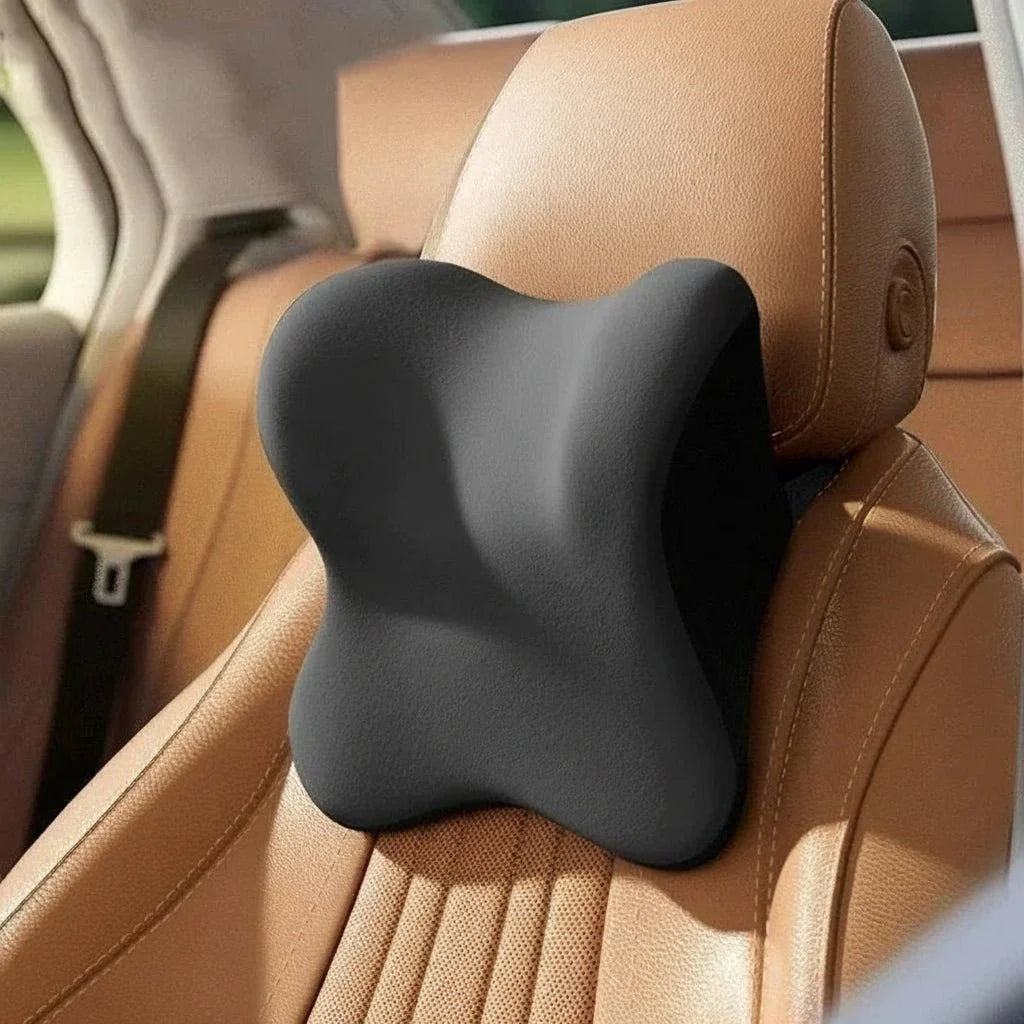 MEMORIDE – Memory Foam Car Neck & Lumbar Pillow for Maximum Comfort