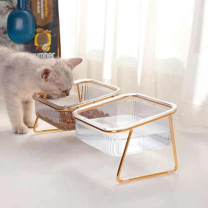 PETCHIC - Raised food bowl for cats & small dogs