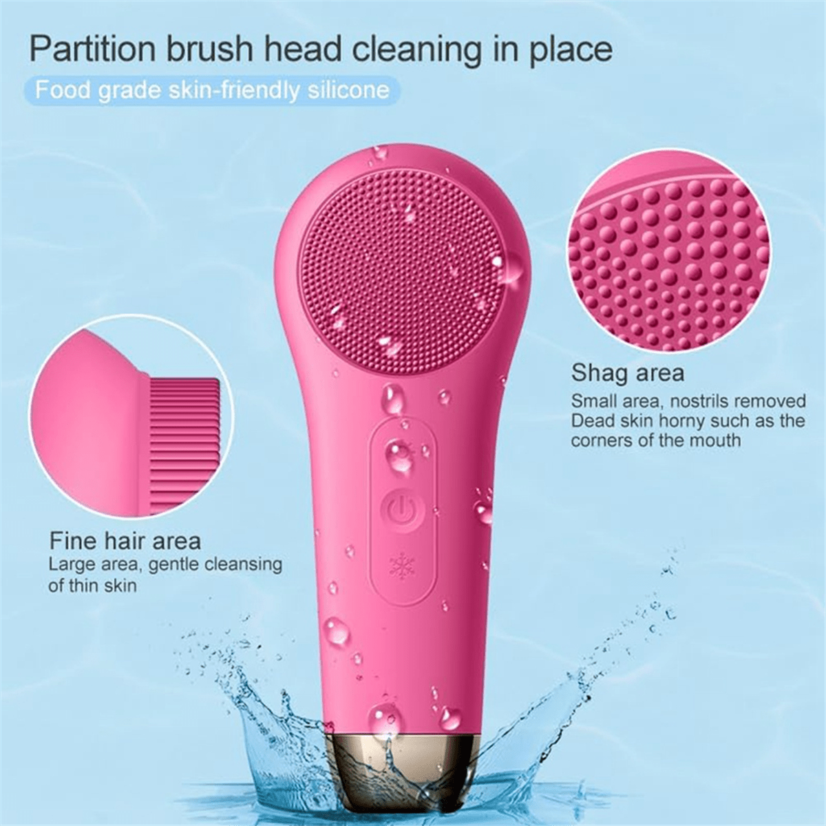 Velura Glow – 3-in-1 Facial Brush for Radiant, Healthy Skin