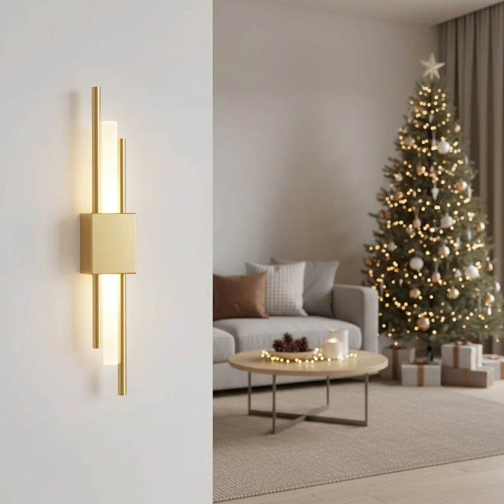 COPERLINE – Modern LED Wall Light made of Metal & Acrylic with 3 Light Colors