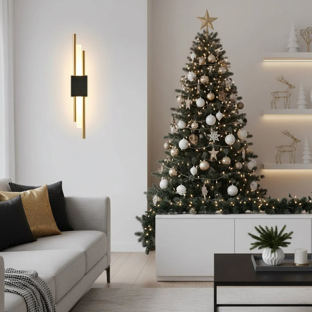 COPERLINE – Modern LED Wall Light made of Metal & Acrylic with 3 Light Colors