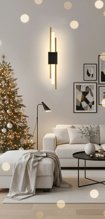 COPERLINE – Modern LED Wall Light made of Metal & Acrylic with 3 Light Colors