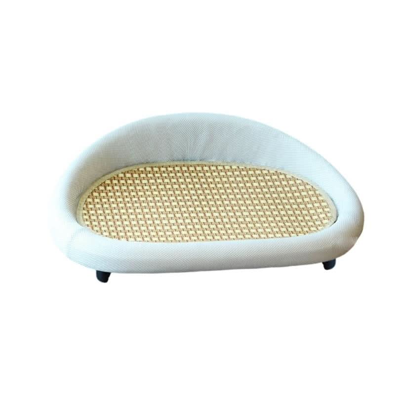 VelvetPaws Den – Stylish retreat with scratching surface & cozy cushion