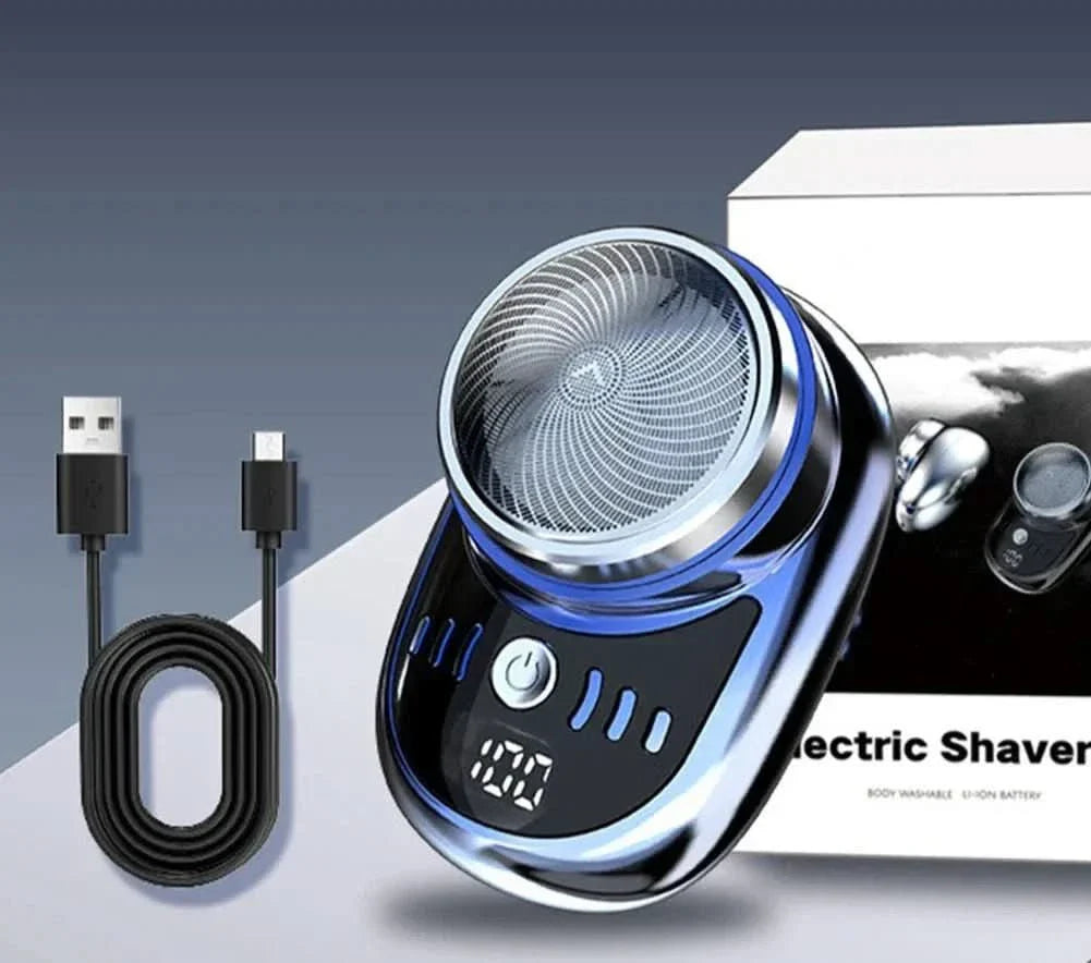 Razorgo Mini Shaver - Compact USB shaver for travelling with digital battery display