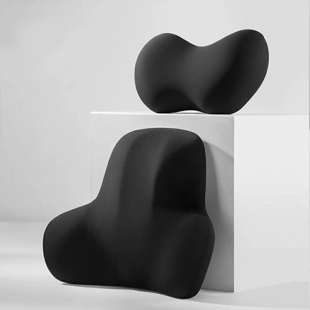 AUTOERGON – Memory Foam Auto Neck & Lumbar Support for Ergonomic Seating Comfort